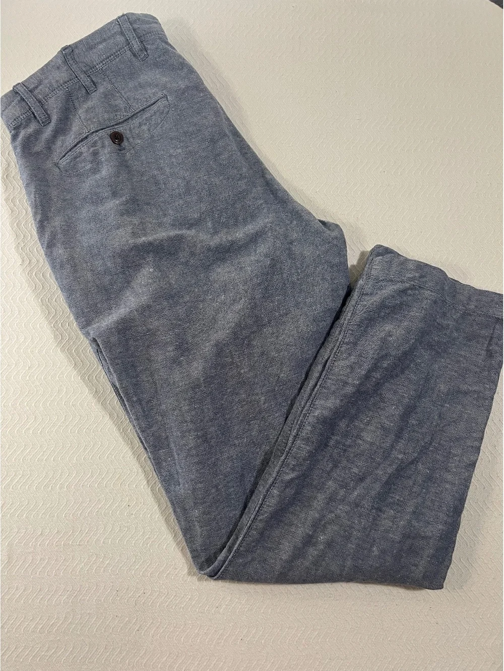 GAP Men’s Slim Fit Linen Cotton Blend Pants Size 36x30
